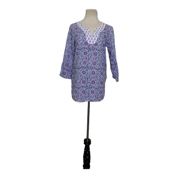 Rikshaw Design 3/4 sleeves multicolor tunic size XS - Picture 1 of 8
